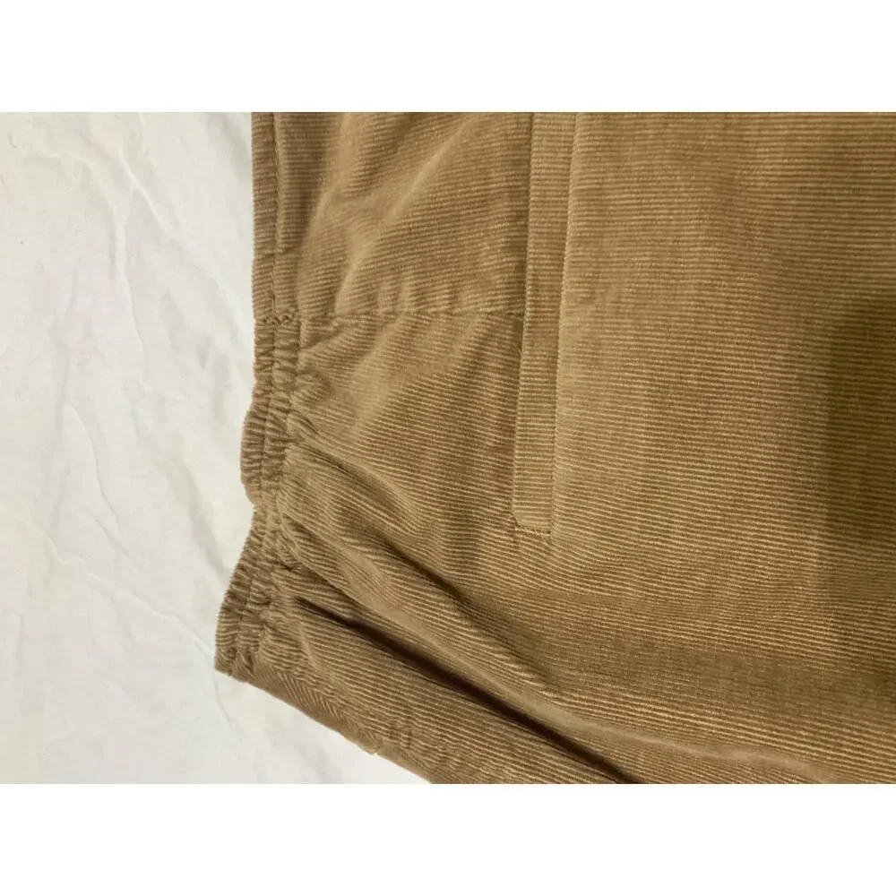 Talbots Woman Brown Corduroy Pencil Skirt Size 12 Elastic in Waist Work Career - Picture 8 of 9